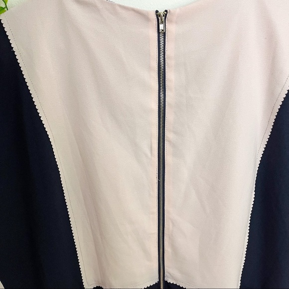 Kristin Miles Navy Pink Fit and Flare Dress 3X - Picture 5 of 6